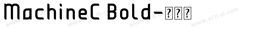 MachineC Bold字体转换